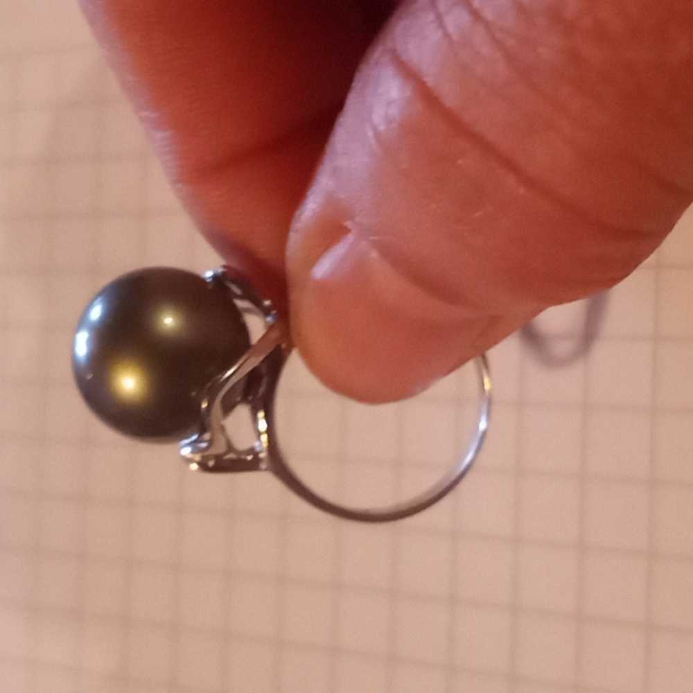 Tahitian pearl ring - Picture 7 of 8
